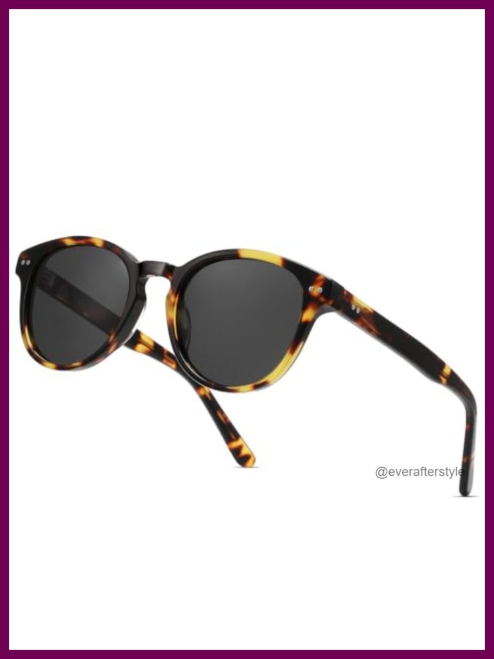 Round Polarized Sunglasses for Women Small Face Acetate Frame UV400 Lens